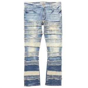 NEW GOLDEN DENIM men's distressed jeans in blue